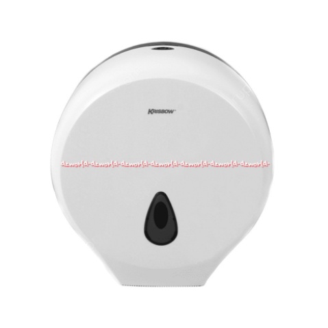 Krisbow Single Jumbo Roll Dispenser Alat Tempat Tissue Gulung Besar Roll Jumbo Putih White Kris Bow Toilet WC Dispenser Tissu Tisu Tisue Rolls