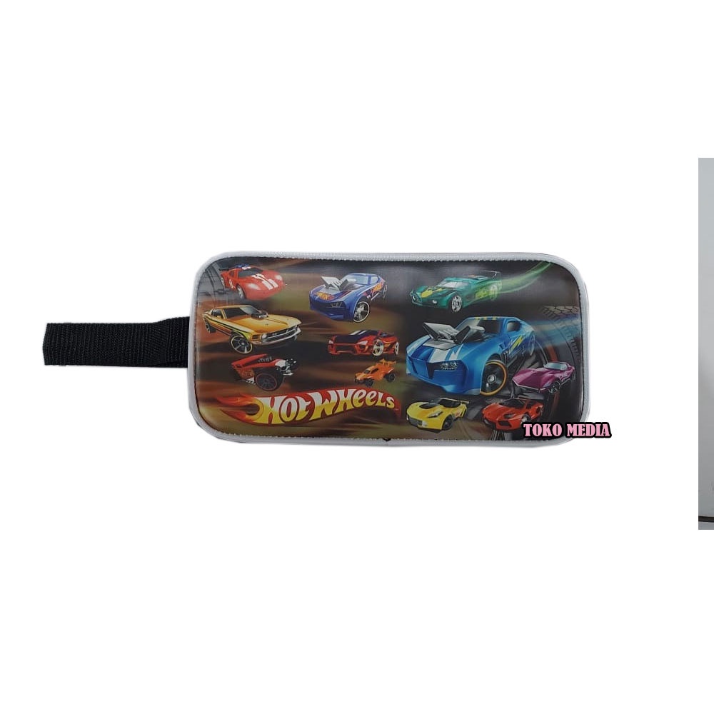BEST SELLER!! Tempat Pensil Karakter Bahan Tebal Batman Spiderman dll (Boys Series)-HOT WHEELS