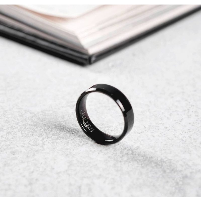 CINCIN COUPLE TITANIUM UKIR NAMA HARGA TERJANGKAU