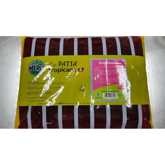 

Selai Lepatta Tropicana CF Strawberry 5 KG - GOJEk / GRAB ONLY