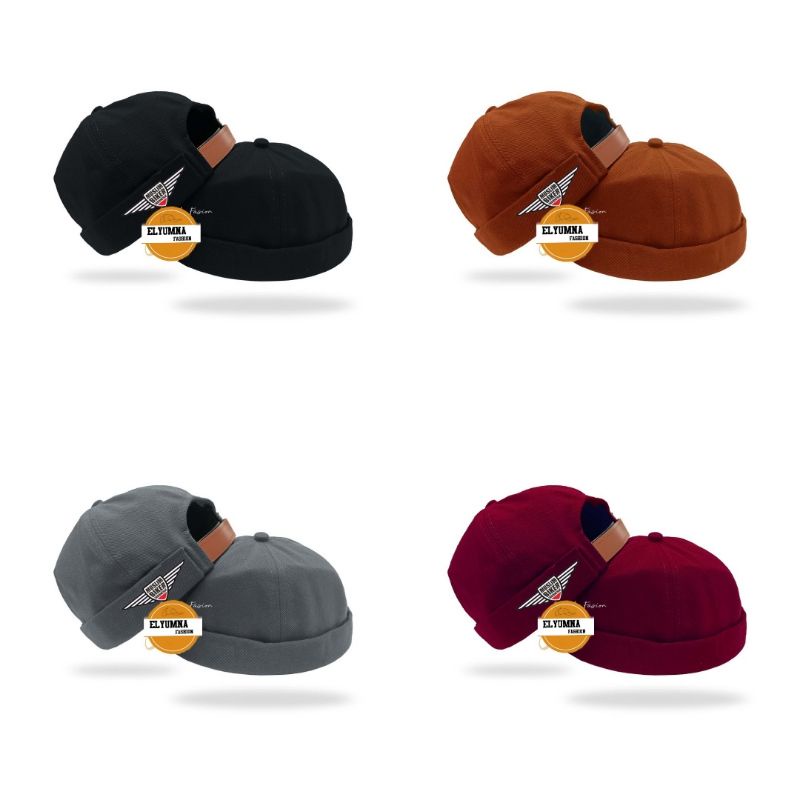 Topi Peci MikiHat Custom Tulisan Biker Muslim / Peci Mikihat Custom Biker Muslim / elyumna fashion