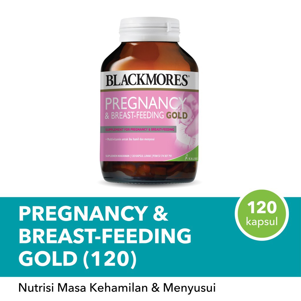 Blackmores Pregnancy &amp; and Breast-Feeding Gold isi 60 Tablet / 120 Tablet / 180 Tablet BPOM Kalbe