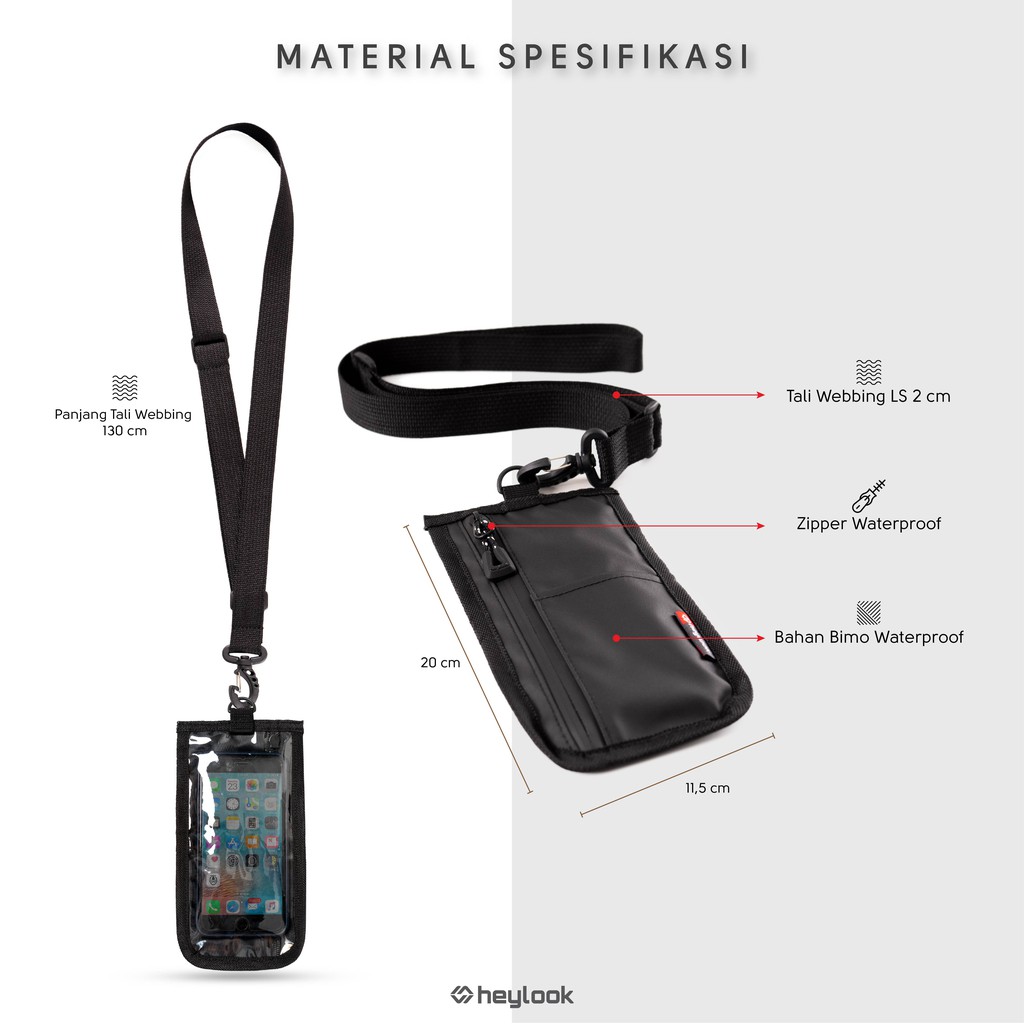 HEYLOOK Project - Sling Phone ICHIRO Pouch Wallet Waterprooff Sling Phone Anti Air Sling Bag Pouch