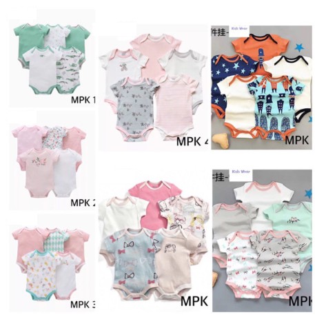 (Kiddiwear) PREMIUM QUALITY 5in1 Romper Mamas Papas / jumper Mamas Papas / jumper pendek bayi