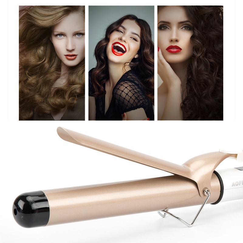 2 in 1 32mm Curly Rambut Catokan rambut keramik Alat Rambut Salon Curling iron