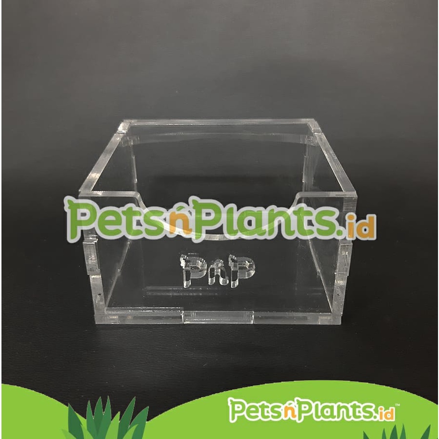 Tempat Makan Hamster Akrilik Premium PnP Food Bowl Desain Anti Tumpah