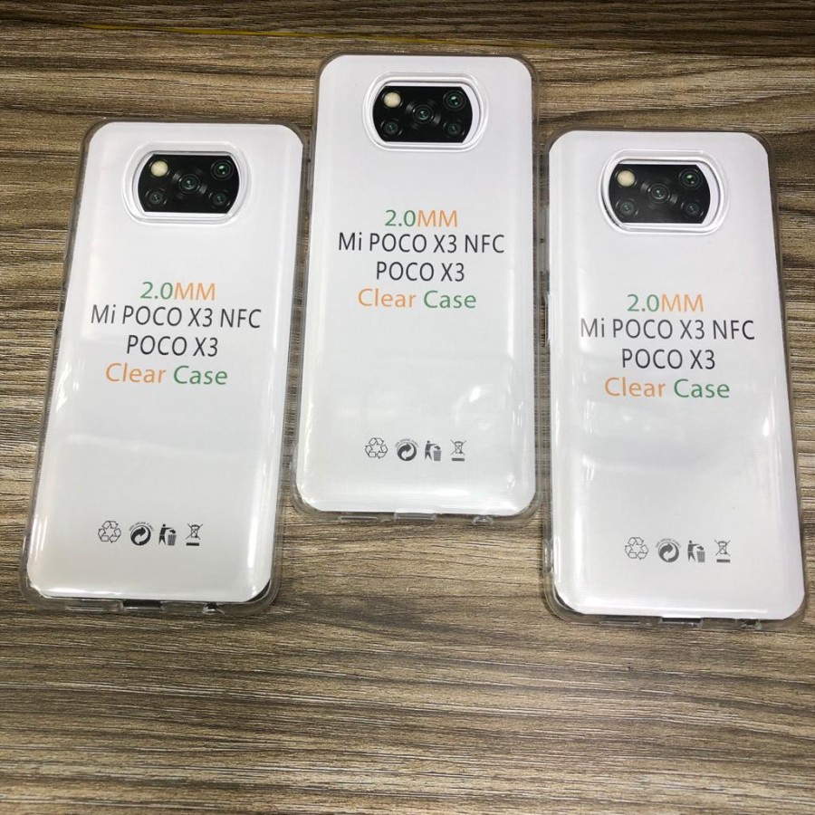 XIAOMI POCOPHONE POCO M5 M5S X3 PRO X3 NFC X3 CASE HD BENING 2mm SILIKON SOFTCASE CLEAR CASE TRANSPARAN CASING COVER PELINDUNG BELAKANG