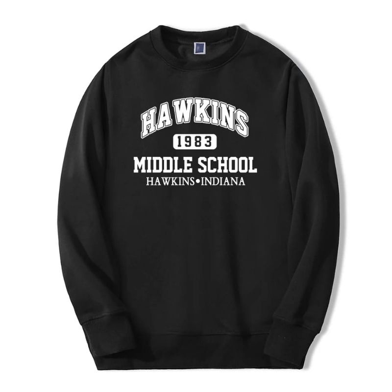 HAWKINS SWEATER UNISEX FLEECE TEBAL TERBARU'