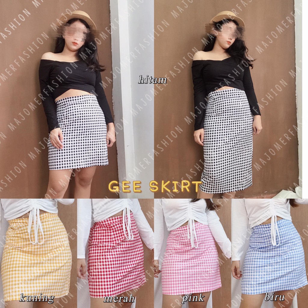 MAJOMER ® | RK5 GEE SKIRT ROK TARTAN SKIRT KOTAK / PLAID SKIRT TARTAN / ROK MINI