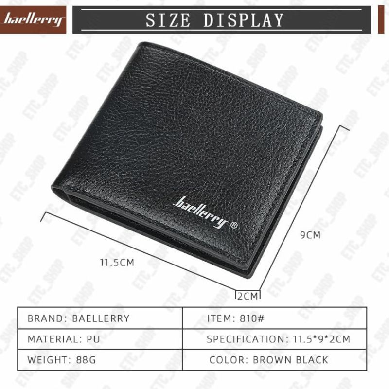 [ETC_SHOP] Dompet Pria Impor Motif Lecy Exclusive Baellerry Original Branded D0810