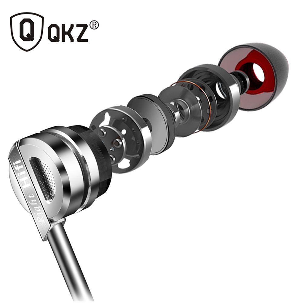 Qkz Dm9 Earphone In Ear Hifi Bass Stereo Bahan Metal Zinc Alloy Untuk Dj