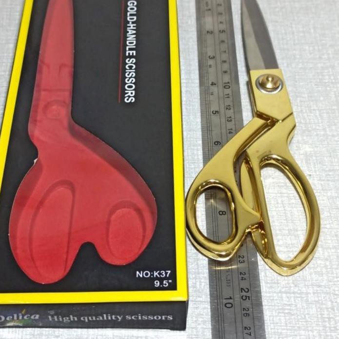 

Gunting Kain Delicia K37 Pengangan Emas SS- 673>>
