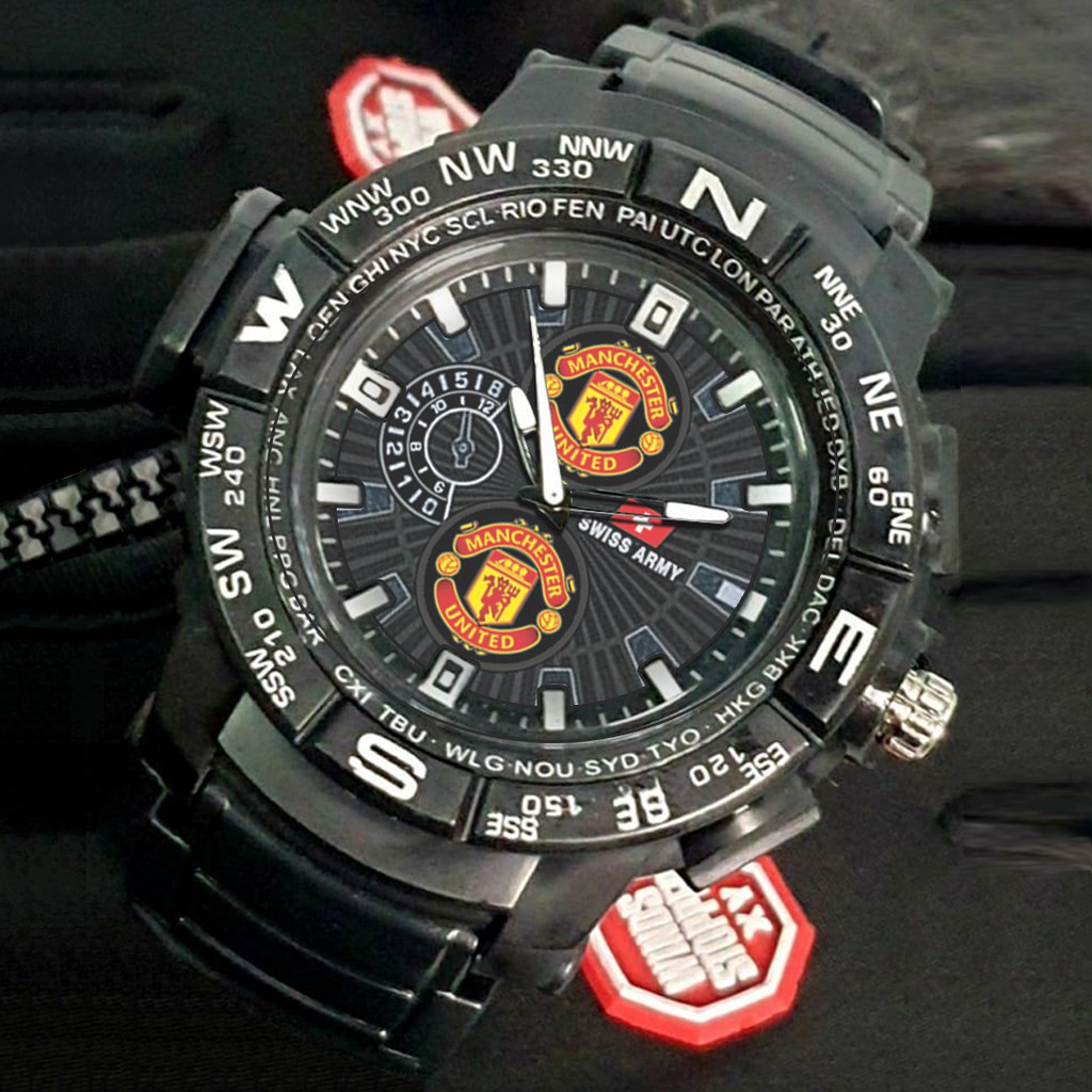 (EXCLUSIVE) Jam Tangan MU motif 3 Sport Bagus