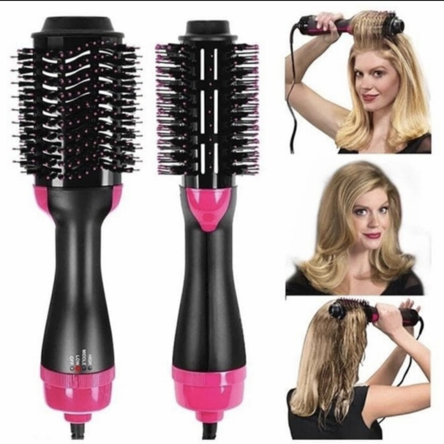 NA - hot air brush hair dryer - sisir hair dryer 3in1 pengering rambut