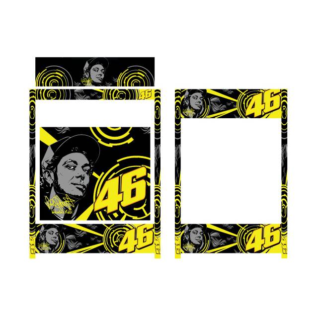 

Sticker kandang kotak 1, 2, 3 motif valentino rossi (SEGALA MERK)