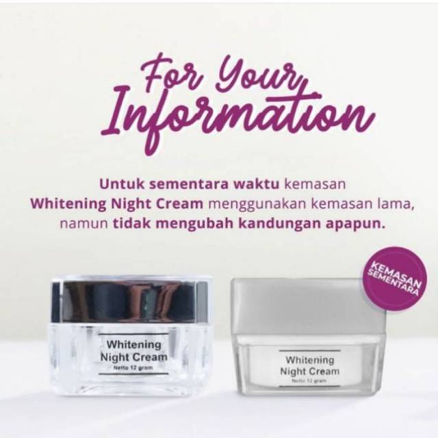 MS GLOW WHITENING NIGHT CREAM/ WHITENING DAY CREAM MS GLOW ORIGINAL