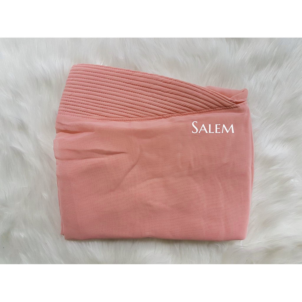 Jilbab Instan 2 Layer Jumbo Nesrin Hijab Syari Kerudung Khimar Terbaru-SALEM
