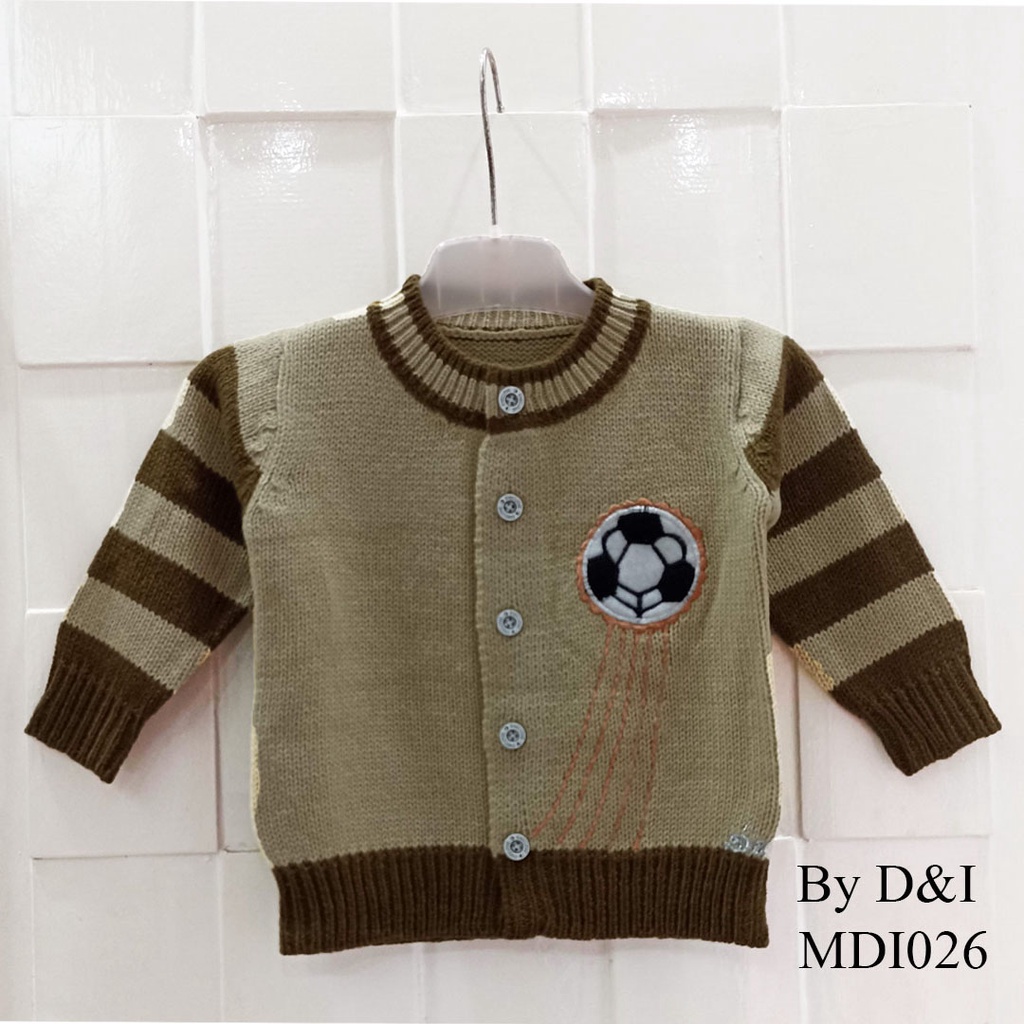 mantel rajut baby boy ball