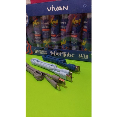 Kabel data VIVAN TYPE C 3A COLORFUL