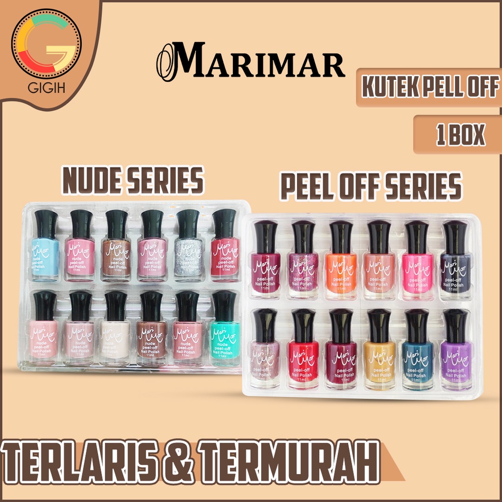 MARIMAR KUTEK PEEL OFF & PEEL OFF NUDES BOX (ISI 12)