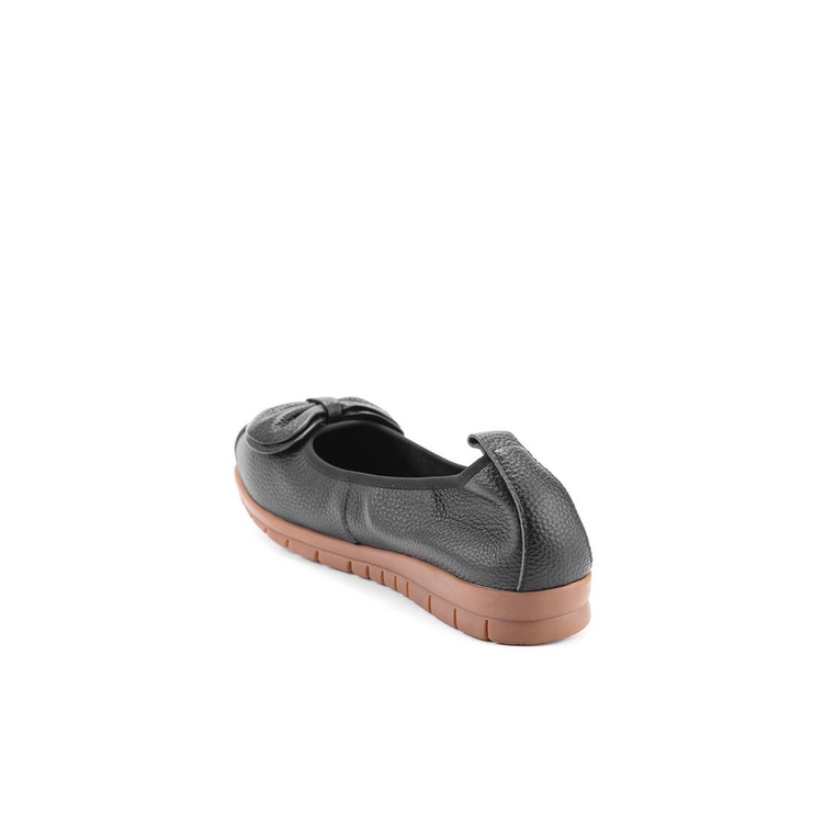 SEPATU FLAT KULIT ANDREW WANITA ORIGINAL CASUAL BRANDED HITAM ANW07