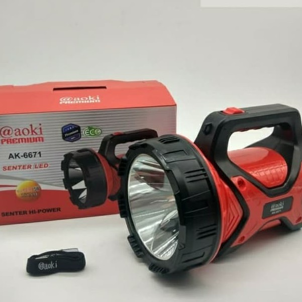 COD✓Senter TANGAN Aoki Ak-6671/Senter jumbo 15 Watt/Senter led super jumbo