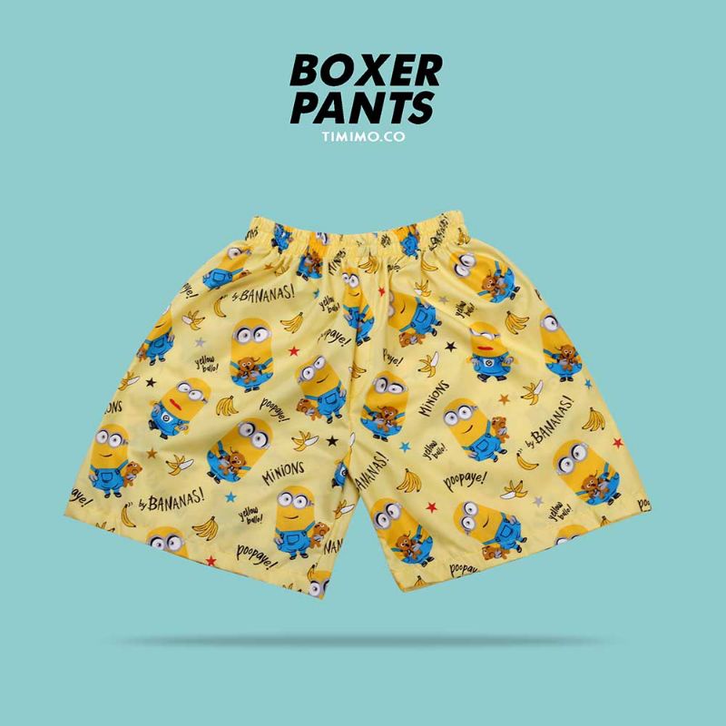 Celana Pendek Motif Bananas Panda Unisex Terbaru | Celana Boxer Pantai Santai Pria Wanita Dewasa | Celana Tidur Murah