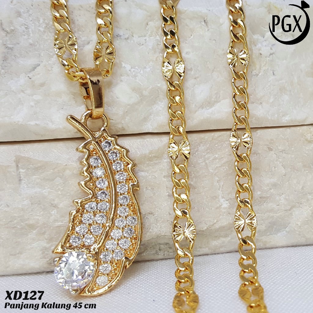 PGX Kalung Wanita Xuping Perhiasan Lapis Emas Aksesoris Fashion Premium - XD127