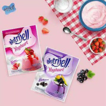 

NUTRIJELL YOGURT tepung agar-agar BLACKCURRANT / STRAWBERRY 35gr.