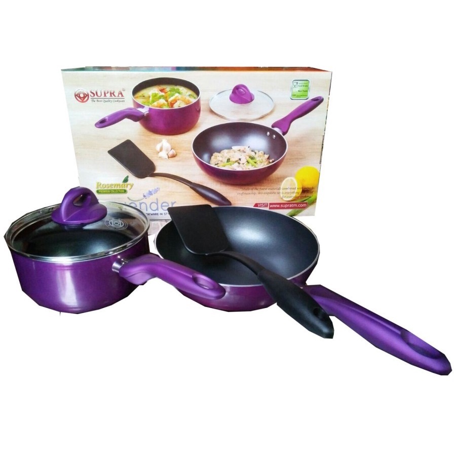 SUPRA ROSEMARY 4 PCS LAVENDER COOKWARE SET