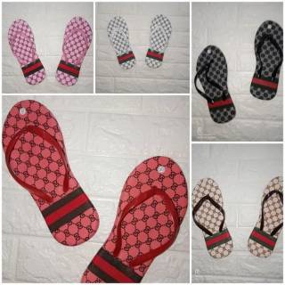  Sandal  Jepit  Motif Gucci  Cewek Shopee Indonesia