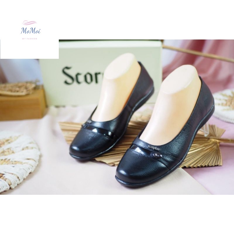 SEPATU KERJA WANITA KULIT ASLI IMPOR SCORPION 6077 TERBARU SEPATU KERJA WANITA BISA COD