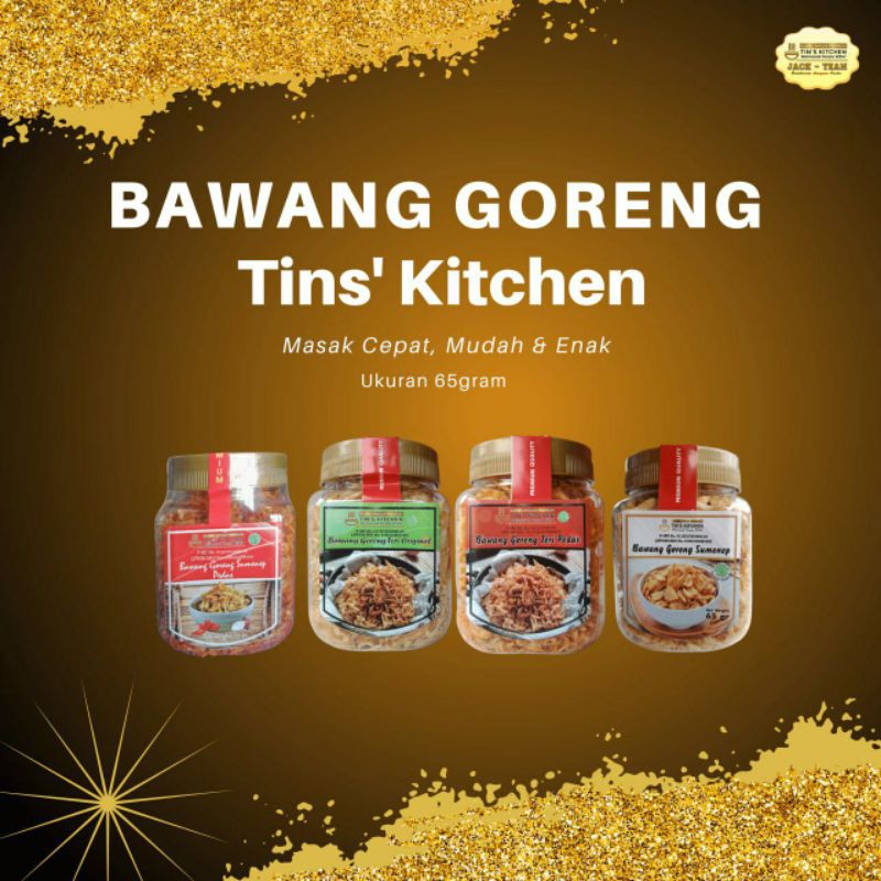 

Bawang Goreng Original Sumenep Teri Pedas Premium Tin's Kitchen 65 gram