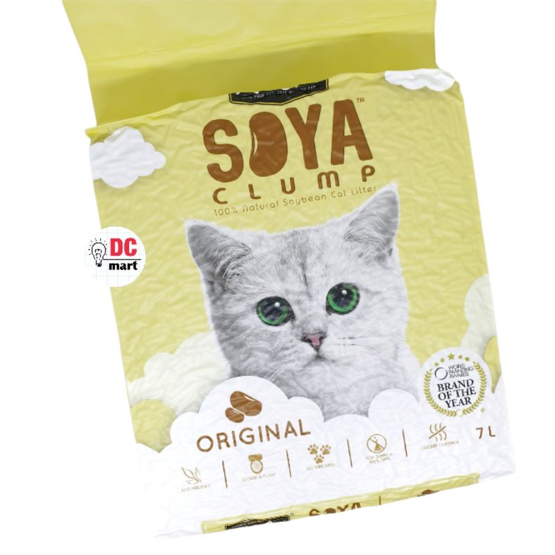 Kit Cat SOYA CLUMP 7L / Cat Litter KITCAT / Pasir Gumpal Hewan Kucing