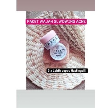 LINSKY PAKET WAJAH ACNE GLOW SIANG MALAM MANTUL TERLARIS