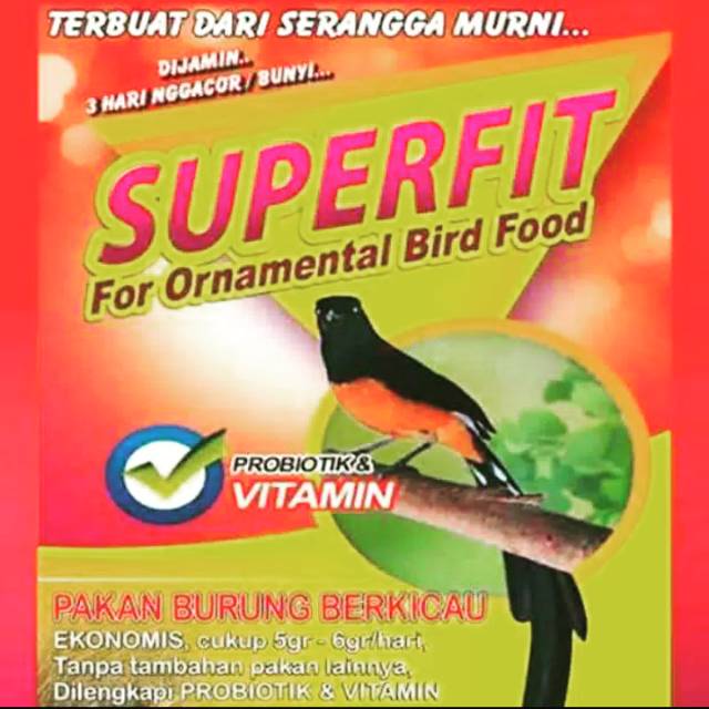 

Superfit pakan burung berkualitas super super fit red