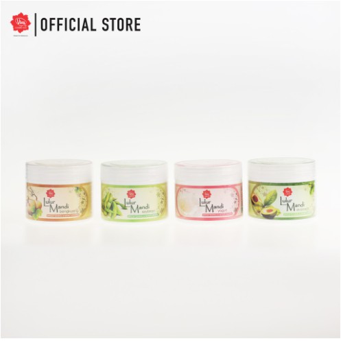 VIVA Lulur Mandi Brightening &amp; Moisturizing 225gr - Avocado Soybean Bengkuang Yogurt