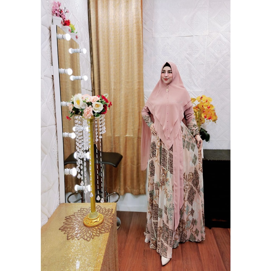 ORIGINAL Ayuna vol 2 syar'i  Design by arsyakayla  Dengan Material /  Seruty baby doll print premium