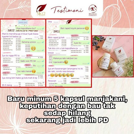 MANJAKANI SR12 / PROMIL / OBAT KEPUTIHAN / HERBAL KEWANITAAN / MANJA SR12 / OBAT KISTA