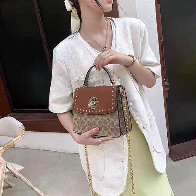 RYX - Flower Pined Tas Selempang Fashion Casual - Ori Import