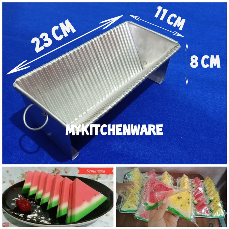 Cetakan loyang puding semangka segitiga