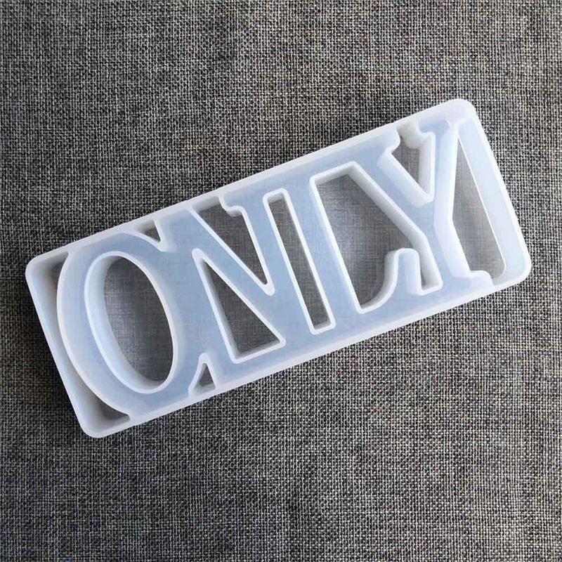 SIY  DIY Crystal Epoxy Mold Handmade Pendant Crafts Letters Shape High Mirror Mould