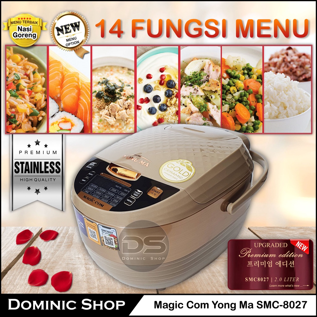 Rice Cooker Magic Com Yong Ma DIGITAL SMC-8027 / Yongma SMC8027 / Magic Jar / Penanak Nasi