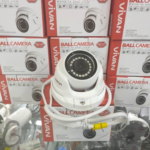 Kamera cctv vivan indoor 2mp full hd 1080p body besi/metal supprot semua jenis dvr