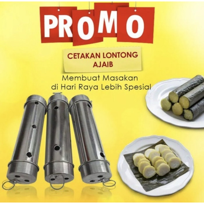 Cetakan Lontong Stainless 16 cm per pcs