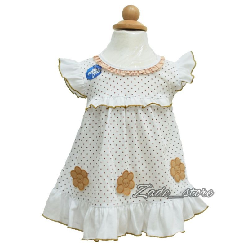 1 set Dress bayi + celana Planet Kidz 0-6bln rok dress bayi rafel perempuan perlengkapan bayi newborn rok bayi catton celana pendek bayi perempuan baru lahir baju pesta anak