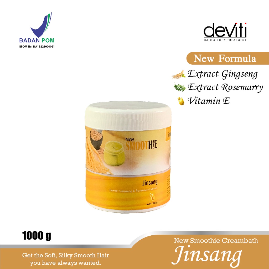 Deviti Smoothie Creambath Jinsang Perawatan Menguatkan Akar Rambut 1Kg