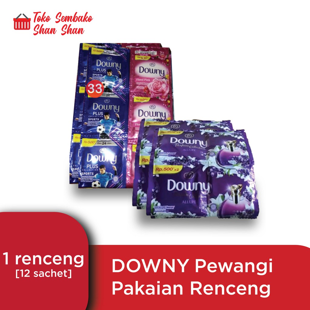 DOWNY PEWANGI PAKAIAN RENCENGAN/ DOWNY BOLA/DOWNY PINK/ DOWNY UNGU BARU/ DOWNY MURAH