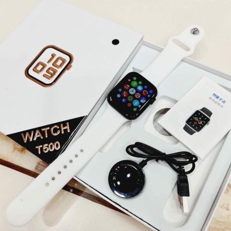 Smartwatch T500 Smartwatch T500 SWT500 COD-Putih