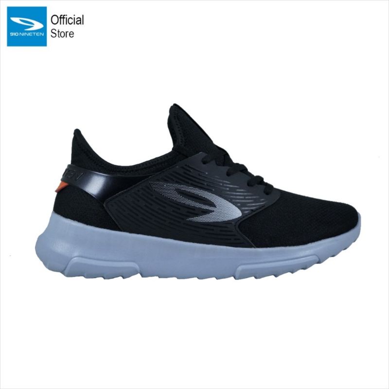 910 Nineten Kiva Sepatu Running - Hitam / Putih